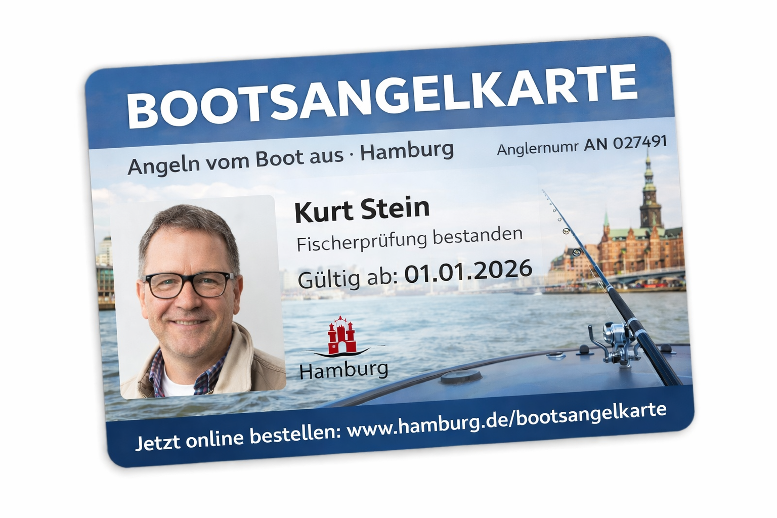 Bootsangelkarte